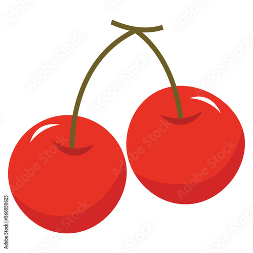 cherry vector illustration design element