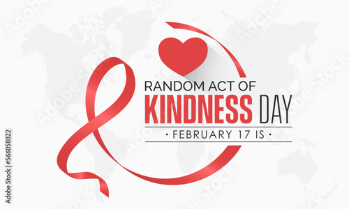 National Random Acts of Kindness Day design template concept observed on February 17. Friendship Vector Illustration