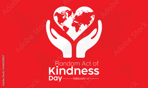 National Random Acts of Kindness Day design template concept observed on February 17. Friendship Vector Illustration