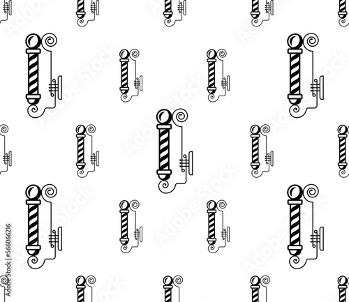 Barber Pole Icon Seamless Pattern Y_2301003