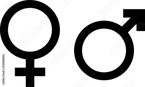 Gender symbols. PNG