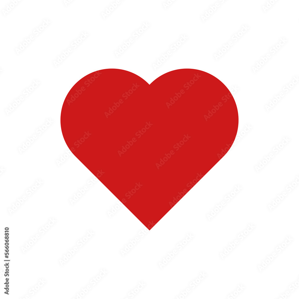 Heart icon. Love symbol. Design can use for web and mobile app. Vector illustration