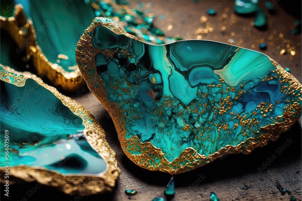 Turquoise colorful marble background wallpaper