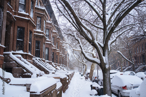 Konstfotografi Brownstone Snow