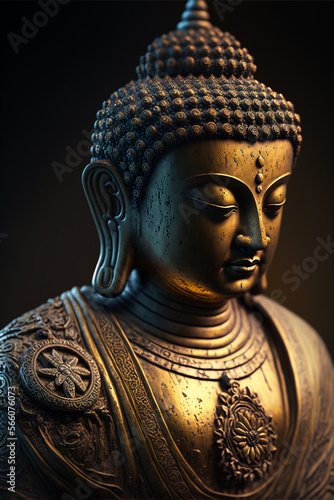 Wallpaper Mural golden buddha statue Torontodigital.ca