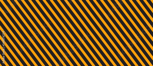 Diagonal stripes background. Orange and black lines pattern for road warning and wallpaper template. Realistic lines with repeat stripes texture. Simple geometric stripes background. Pattern vector