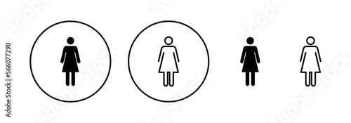Female icon vector for web and mobile app. woman sign and symbol