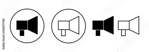 Megaphone icon vector for web and mobile app. Loudspeaker sign and symbol