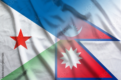 Djibouti and Nepal government flag international contract NPL DJI photo