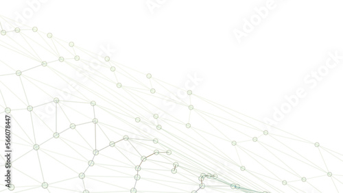 Clear glass atom structure on white background under spot light environment. Concept 3D CG of biological science, network technology and human strategy.