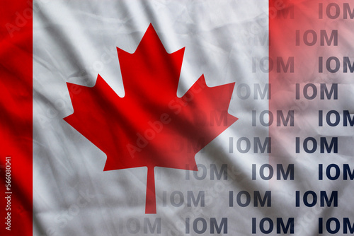 Canada flag IOM banner agreement photo