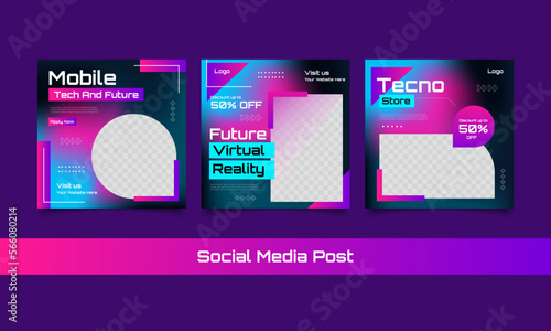 Virtual reality social media post