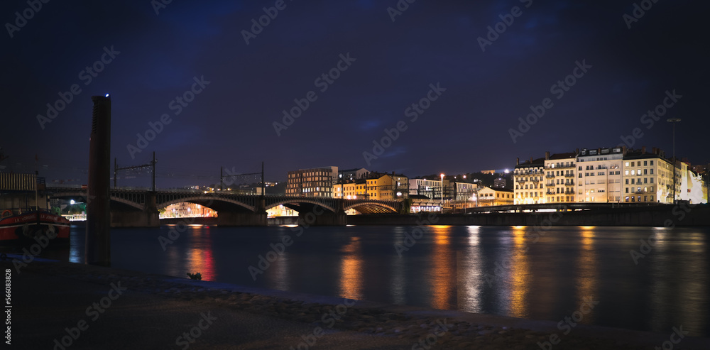 Night River,  Long Exposure Light Photography