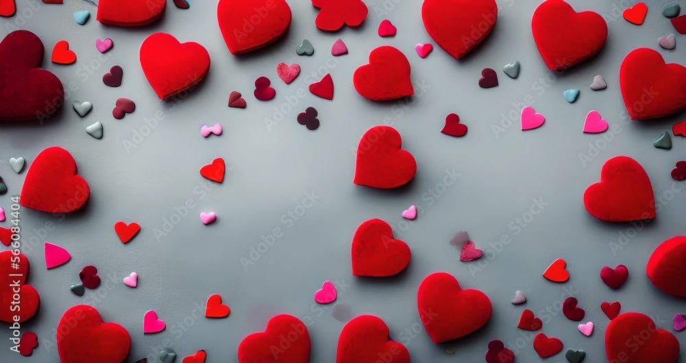 valentine's day conccept background, illustration, Generative AI