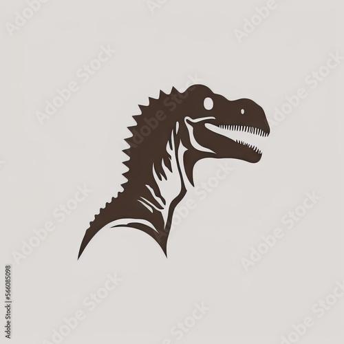 Logo Icon of a dinosaur  made using generative ai