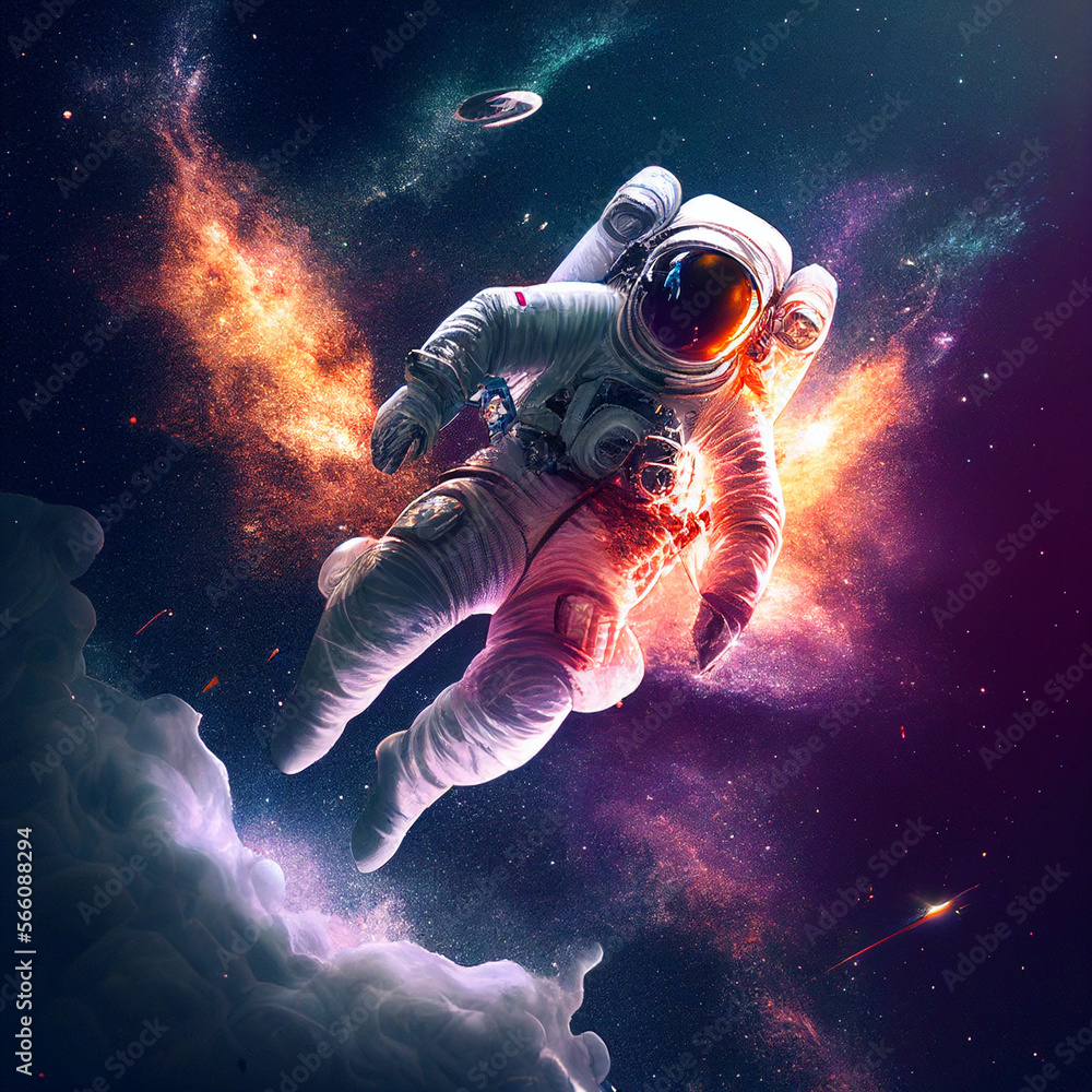 Fototapeta premium woman, people, fantasy, person, space, soldier, night, fire, smoke, dark, black, music, warrior, halloween, moon, light, war, gun, concert, horror, danger, military, beauty, fashion, astronaut