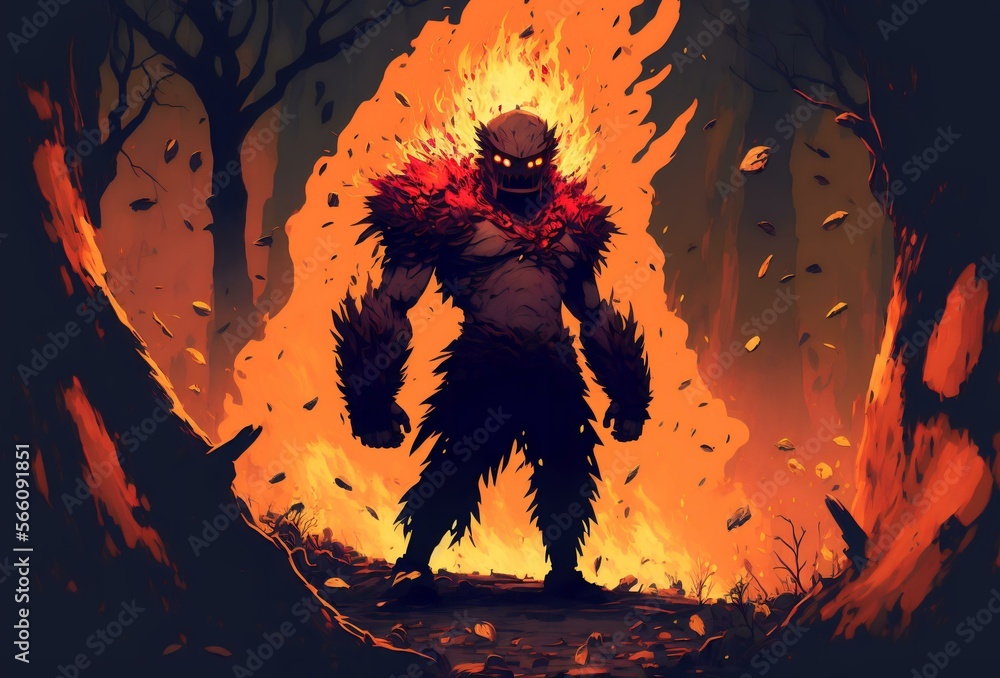 ‘Ember's Fury’ - This figure shows Ember Spirit in a fierce, aggressive pose, with flames engulfing his body and a look of determination on his face (AI Generated) ‘Ember's Fury’ - This figure shows Ember Spirit in a fierce, aggressive pose, with flames engulfing his body and a look of determination on his face (AI Generated)