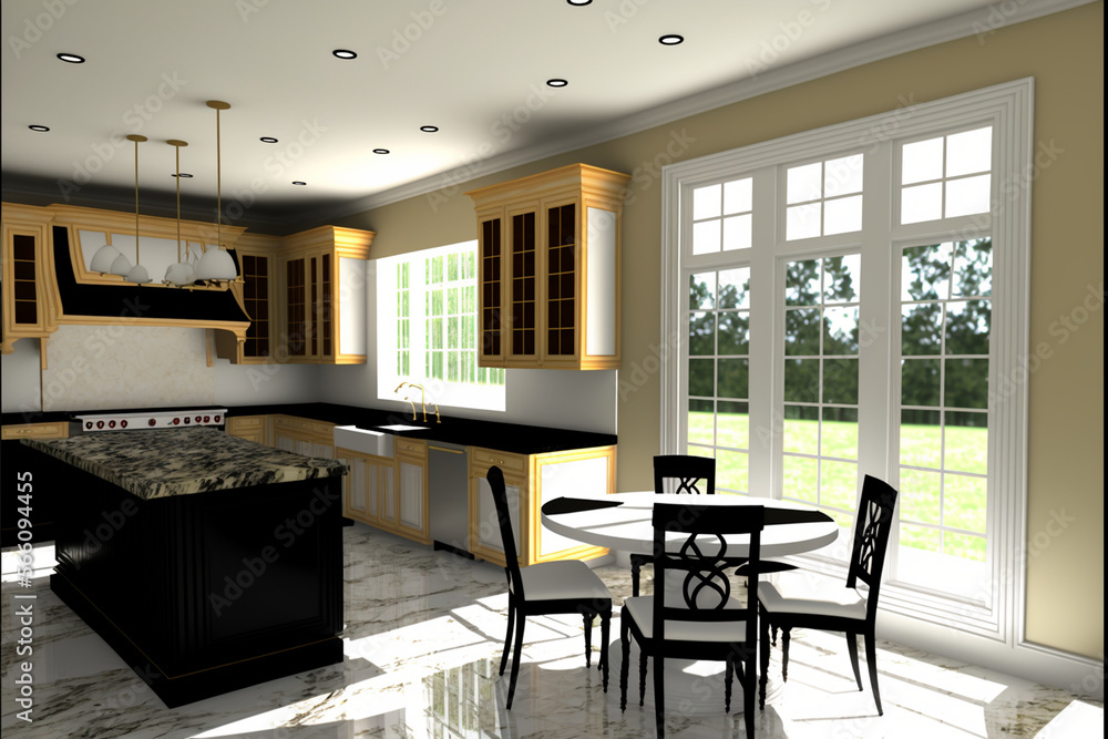 modern kitchen, Generative AI modern kitchen, Generative AI