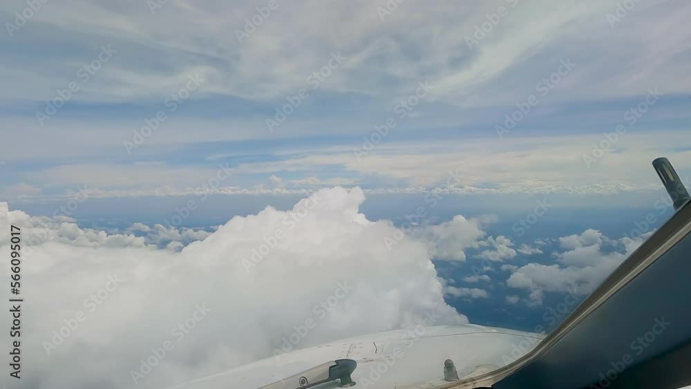bautiful clouds of the sky plane view bautiful clouds of the sky plane view