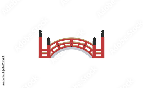 神社の太鼓橋　アウトラインなし