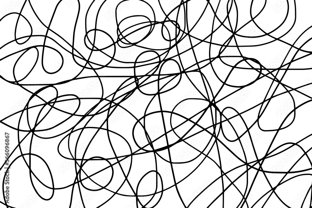 Scribble lines hand drawn seamless pattern. Scribble lines hand drawn seamless pattern.