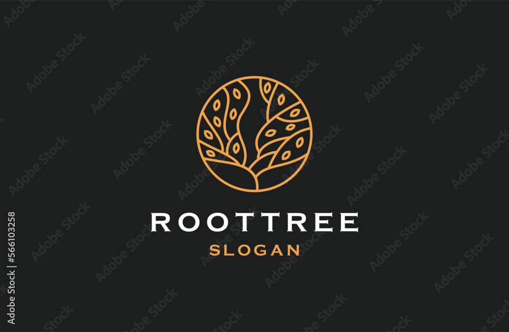 Root Tree vector icon. Nature tree vector illustration logo design. Root Tree vector icon. Nature tree vector illustration logo design.