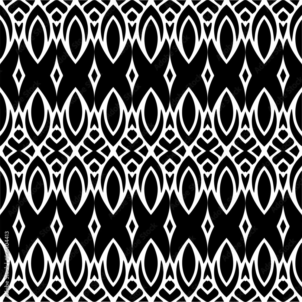 Vector pattern in geometric ornamental style. Black and white color.Seamless repeat pattern.Simple geo all over print block for apparel textile, ladies dress, fashion garment, digital wall paper. Vector pattern in geometric ornamental style. Black and white color.Seamless repeat pattern.Simple geo all over print block for apparel textile, ladies dress, fashion garment, digital wall paper.
