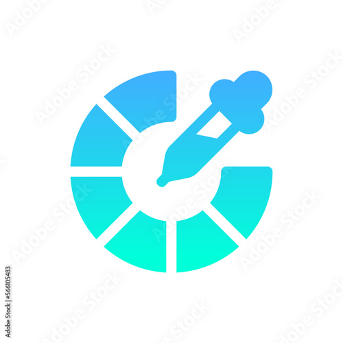 color picker flat gradient icon