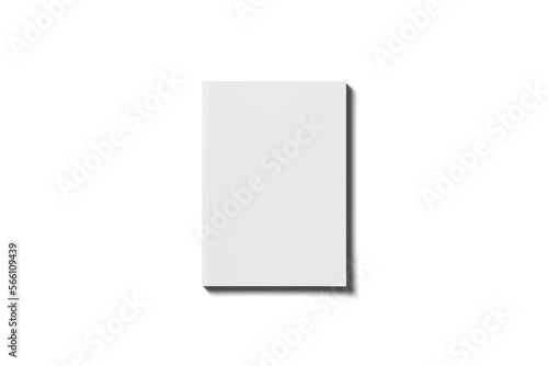 Принти на полотні Blank magazine cover mockup top view