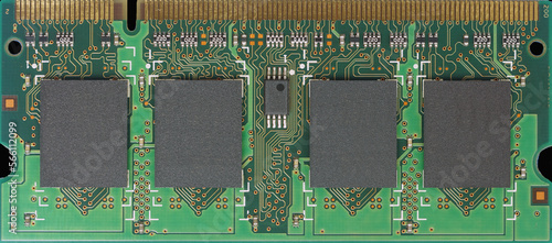 Top-down veiw of Ram for computter. photo