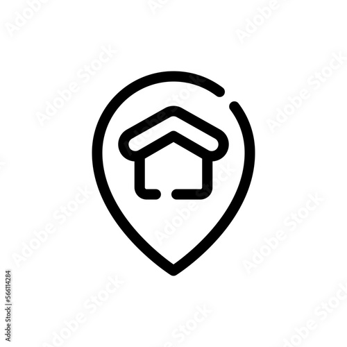 telecommuting line icon