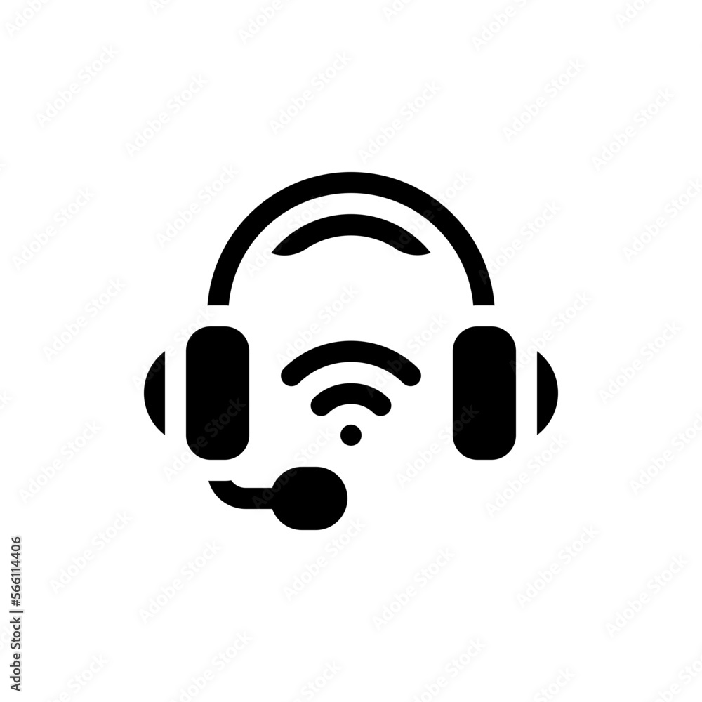 call center glyph icon