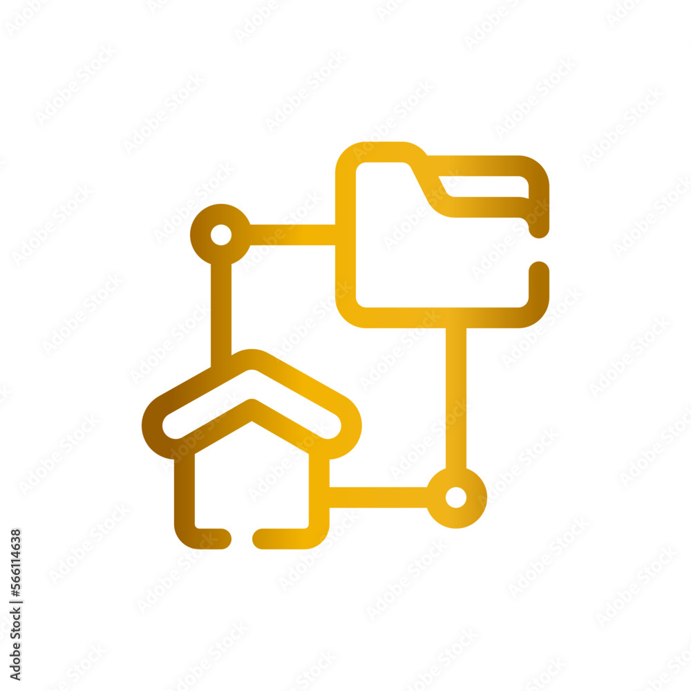 telecommuting gradient icon telecommuting gradient icon