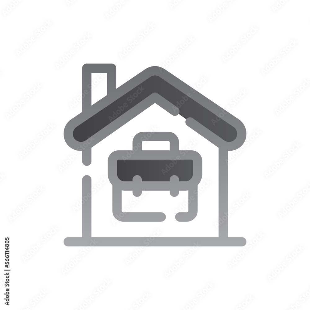 work from home two tone gradient icon work from home two tone gradient icon