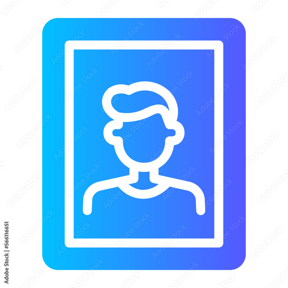 portrait gradient icon portrait gradient icon