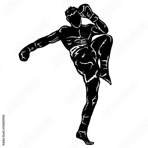 muay thai illustration