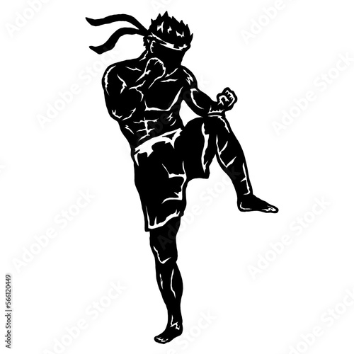 muay thai illustration