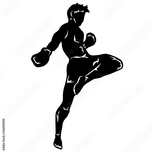 muay thai illustration