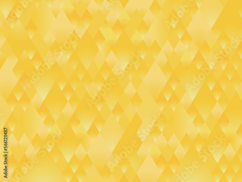 背景素材 グラデーション タイル 菱形 三角 黄色