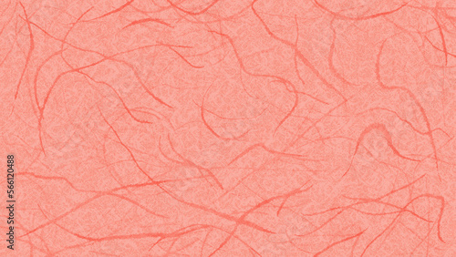 Wallpaper Mural 太い繊維の入った和紙風の背景・テクスチャー素材　8K UHDサイズ　ピンク／赤／紅B Torontodigital.ca