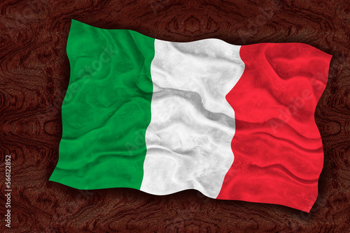 Fototapeta Naklejka Na Ścianę i Meble -  National Flag of Italy. Background  with flag  of Italy.