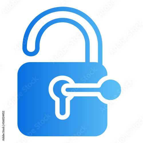unlock gradient icon