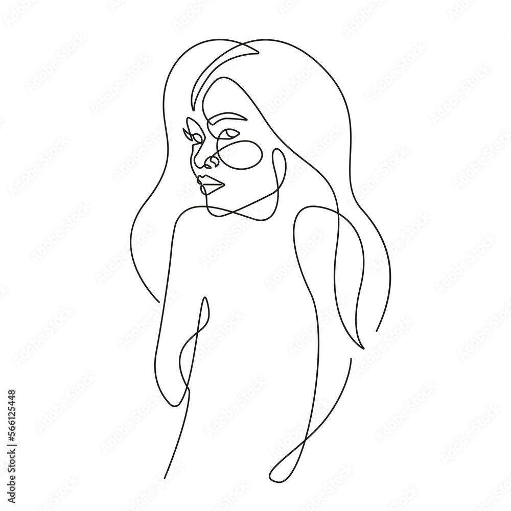 Modern Trendy Line Art Drawing of Woman Body. Female Figure Line Art Vector Illustration for Wall Decor, Spa, T-shirt, Print, Poster. Female Body Creative Drawing in Modern Linear Style Modern Trendy Line Art Drawing of Woman Body. Female Figure Line Art Vector Illustration for Wall Decor, Spa, T-shirt, Print, Poster. Female Body Creative Drawing in Modern Linear Style