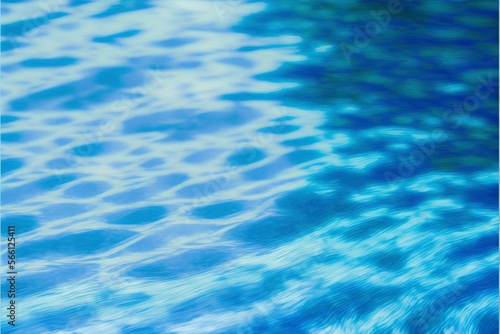translucent blue water with Generative AI © vuang