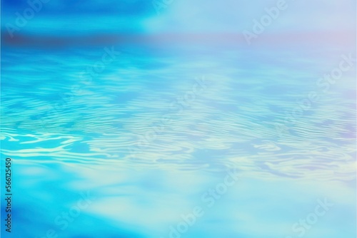 translucent blue water with Generative AI