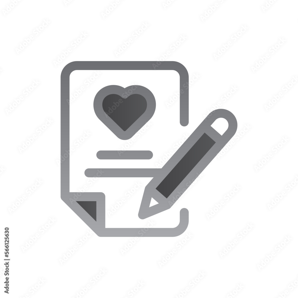 poem two tone gradient icon poem two tone gradient icon