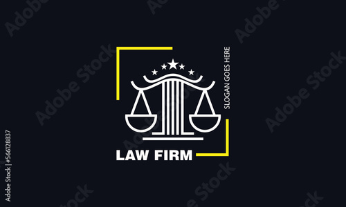 Justice, Balance, Legal, Law Logo Design Premium Vector