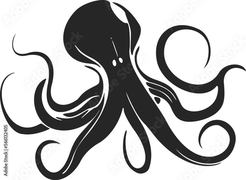 Boost your brand with a simple octopus logo. photo