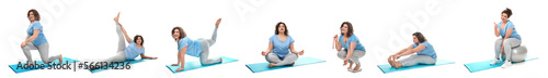 Set of training overweight ...