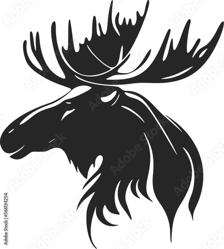 Boost your brand with a simple moose logo.